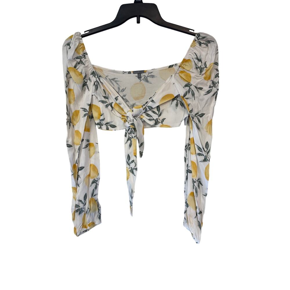 Charlotte rouge halter top new with tags lemon print